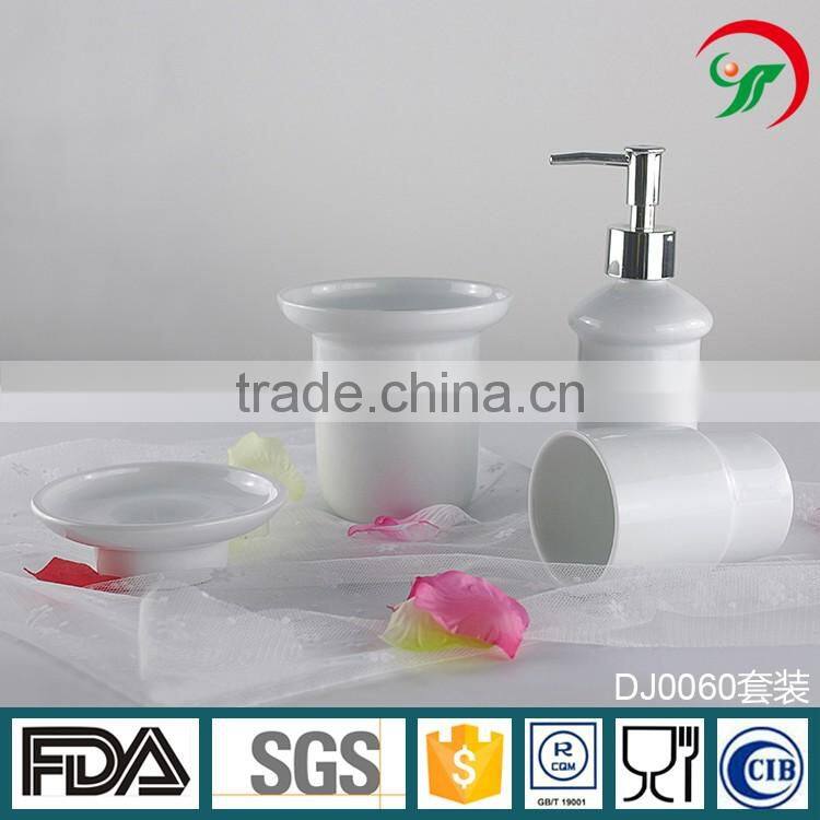 Factory direct custom ceramic bath set Bathroom accessories ceramic