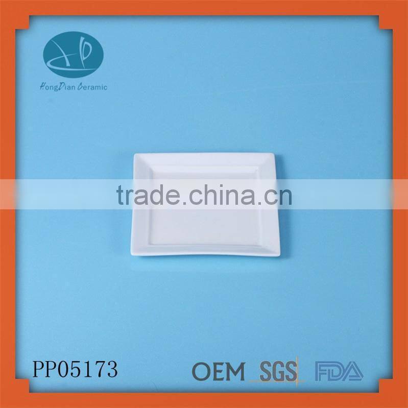 Wholesale white ceramic serving food tray plate fruit for sale