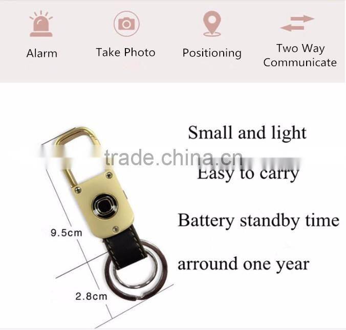 Simple Design Matel Smart Bluetooth Anti-lost Alarm Keychain, Personal Anti-lost Key Tracker