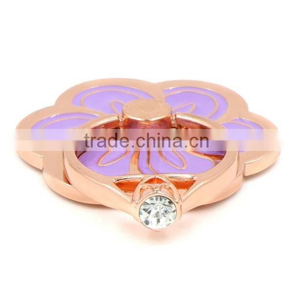 Universal 360 Degree Flower Shape Metal Smartphone Finger Stand Holder