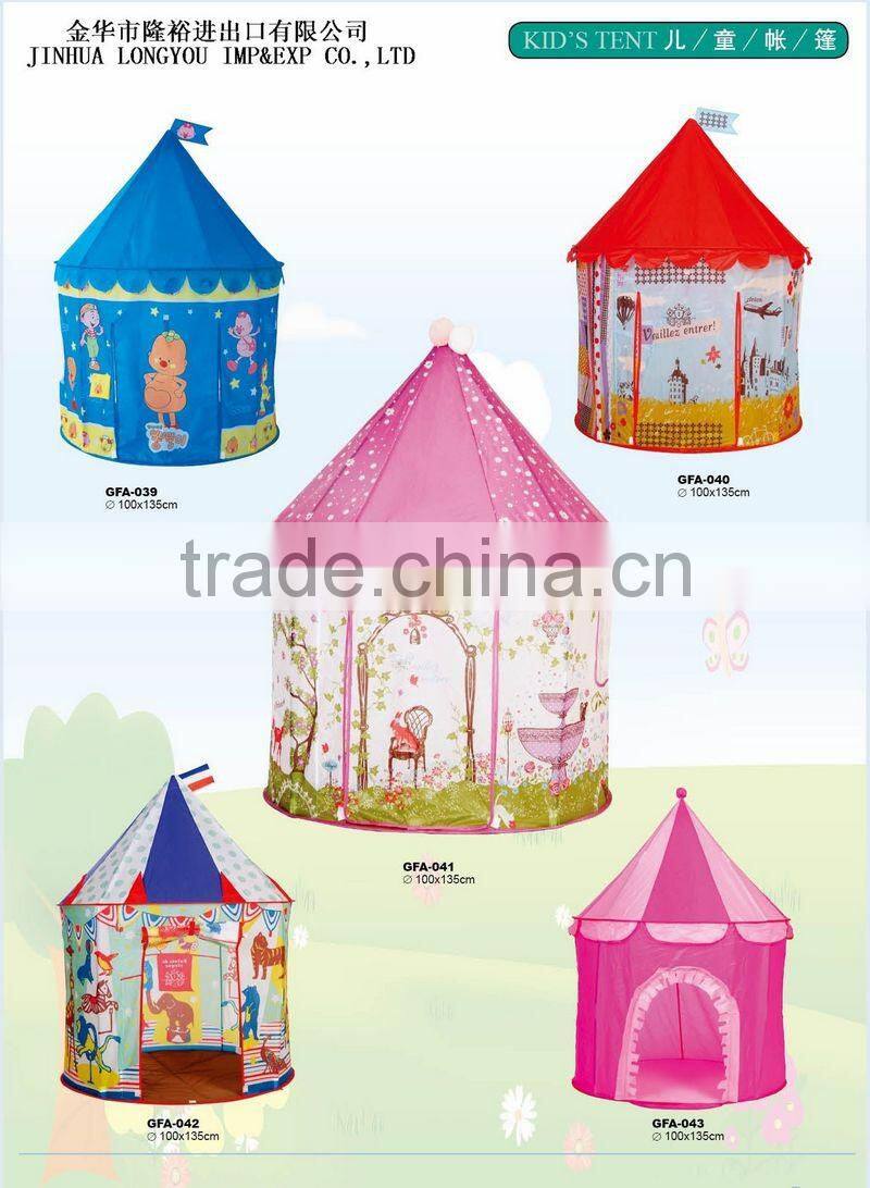Hot selling Cute Cartoon printing kids' tents or Kids indoor play tents
