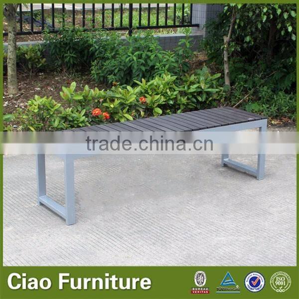 Plastic wood outdoor bench for garden / park / market