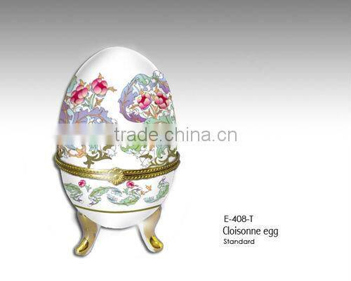 High Quality Porcelain Egg-shaped Jewllery box for sales