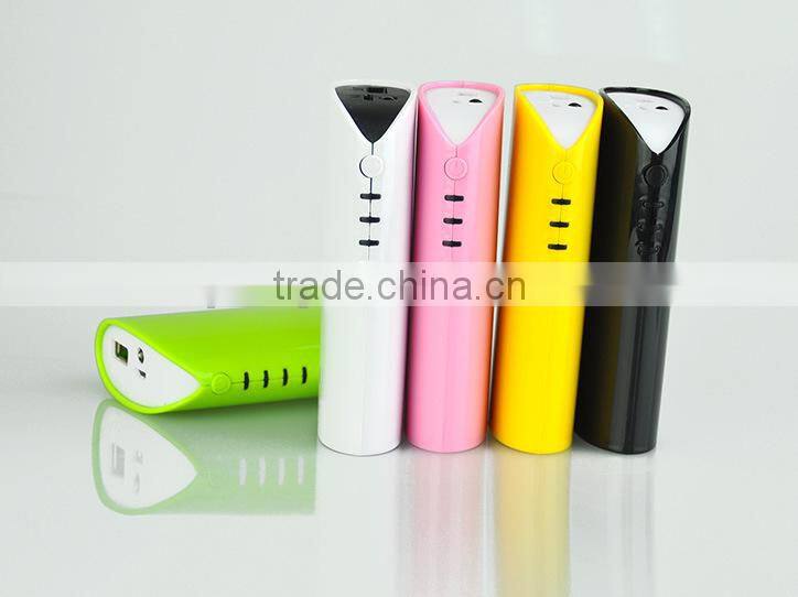 2015 newest style led torch light portable power bank