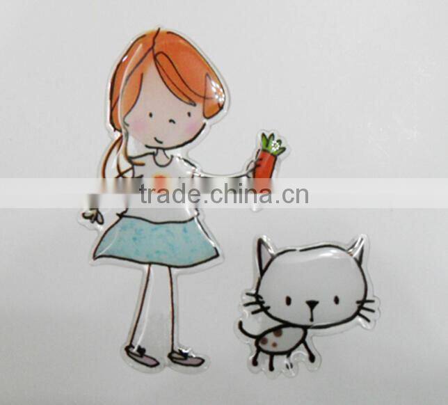 Clear epoxy resin sticker /Custom Design 3D Domed Labels/ decoration sticker