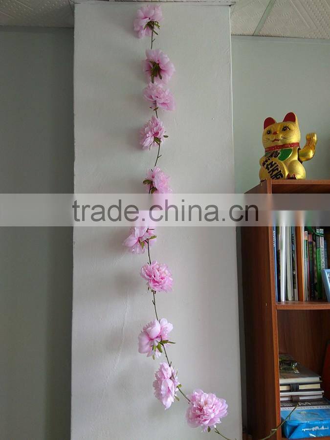 Artificial peony garland peony vine