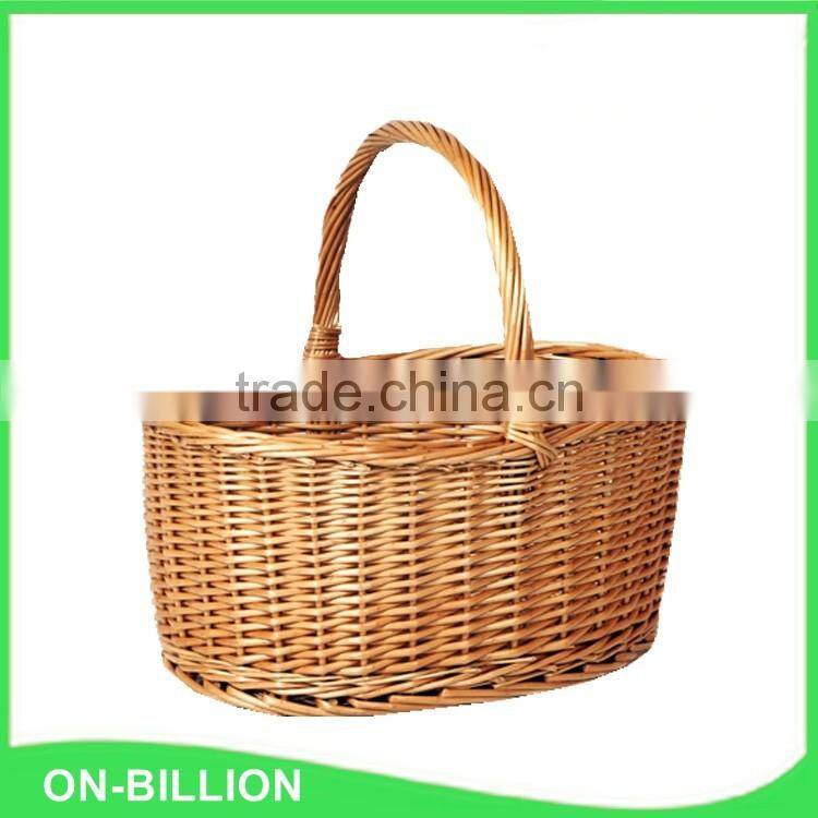 Wicker material gourmet gift baskets