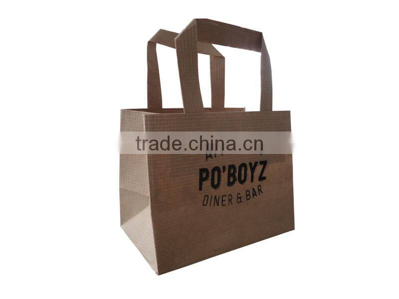 Custom Printed Kraft Paper Gift Bag with Twisted Handle