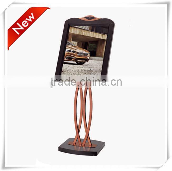 Newest design hotel lobby sign stand/ eye catching large advertising sign stand/ poster display stand P-83