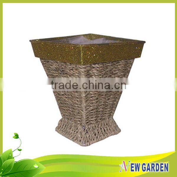 China Ecological hand-woven durable best service rope flower basket