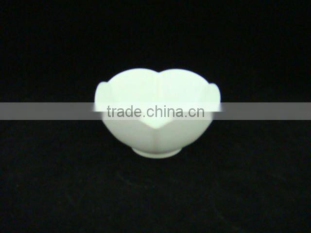 white round melamine sauce dish