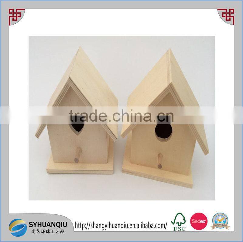 house type handmade and solid wood material wooden money box
