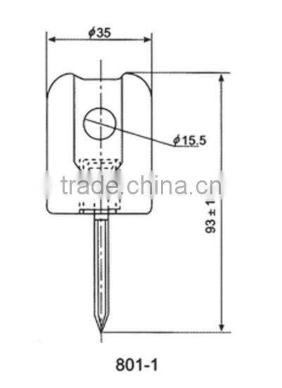white brown color porcelain wiring 801-1 insulator