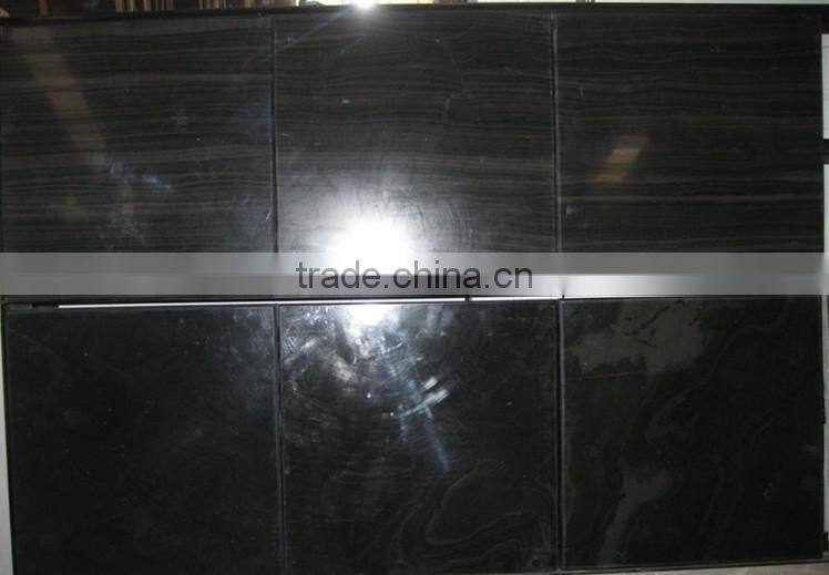 Black wood vein marble or black wooden vein marble from China