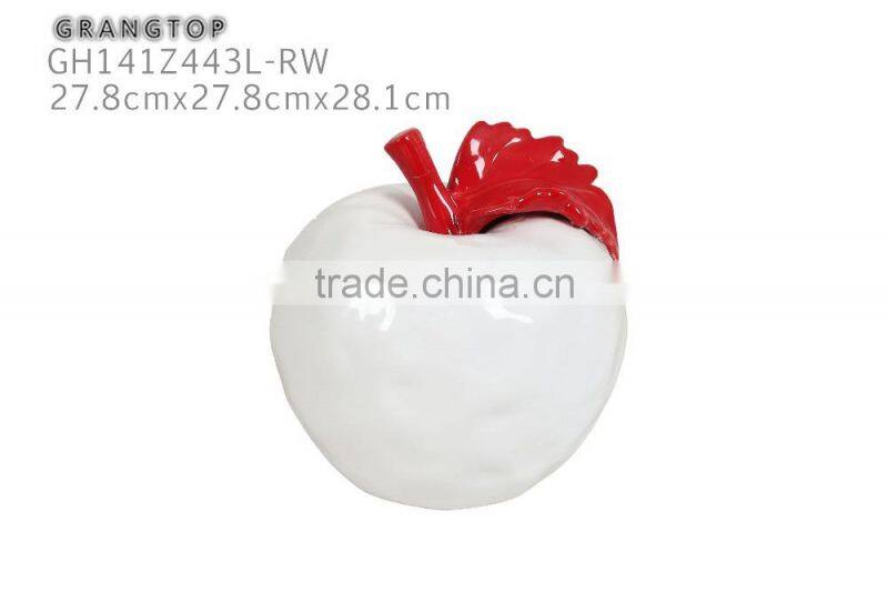high quality Glazed Apple Fruit Ornament for Decoration