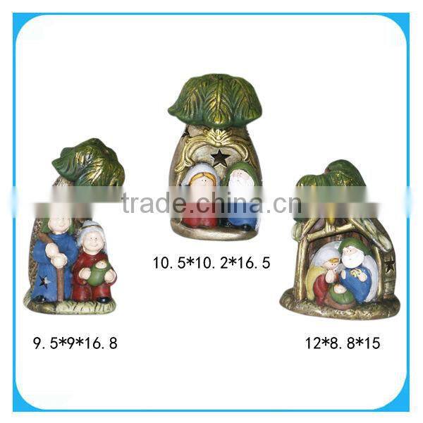 Unique pottery christian hanging ornament gifts