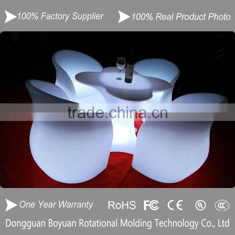 rental wholesale plastic furniture led cocktail table