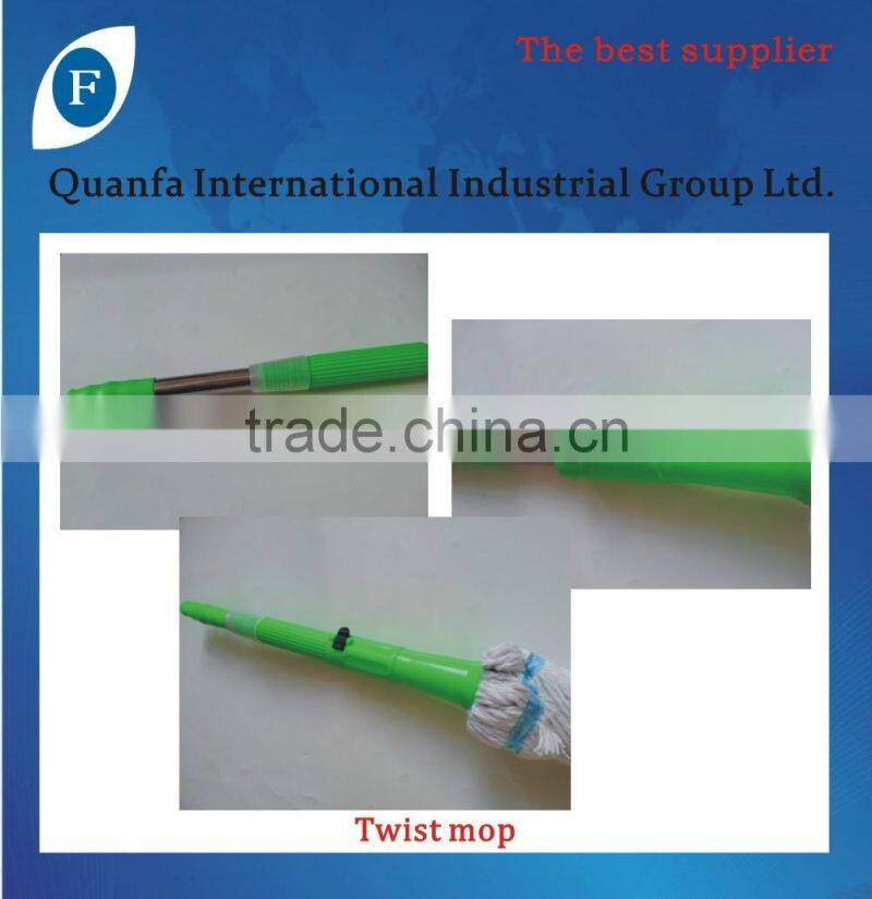 extensible cotton twist mop with stainless steel tube