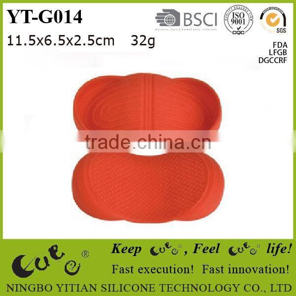 Heat resistant silicone oven mitt gloves fingerstall