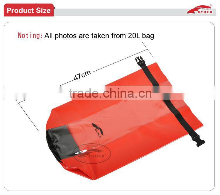 250D Tarpaulin Coated PVC Transparent Shoulder Bag