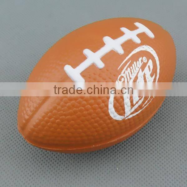 High Quality pu rugby stress ball with customer logo