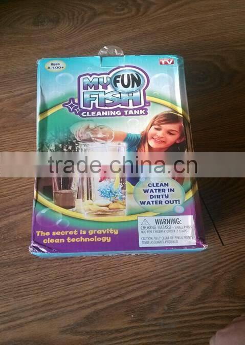 New fshion My Fun Fish Kid Self Cleaning Beta Aquarium Bowl Tank hot My Fun Fish Cleaning Tank