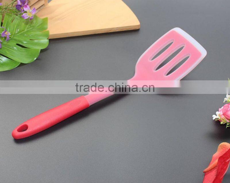 CK-3121 Food grade FDA & LFGB 6pcs gadget silicone kitchen cooking tools set eco silicone kitchen utensil set with PP handle