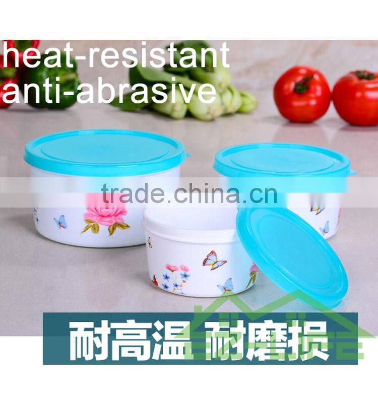 BPA free microwave safe food grade plastic kitchen food storage containers 3 pcs/set