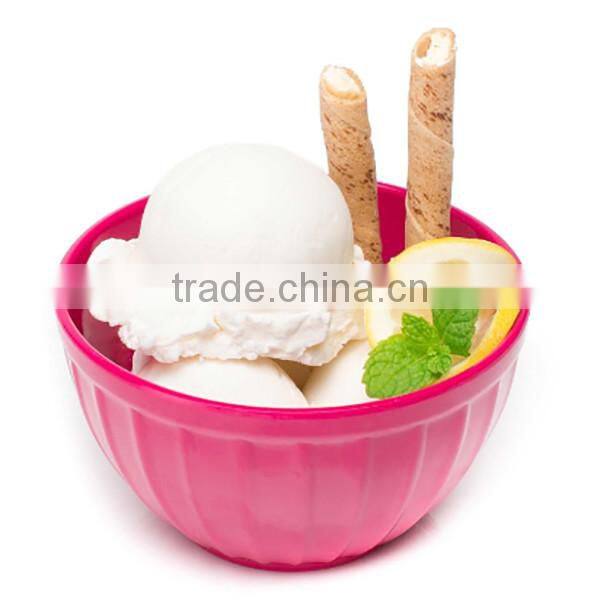 custom Ice Cream 16-ounce Fluted Bowl - Raspberry