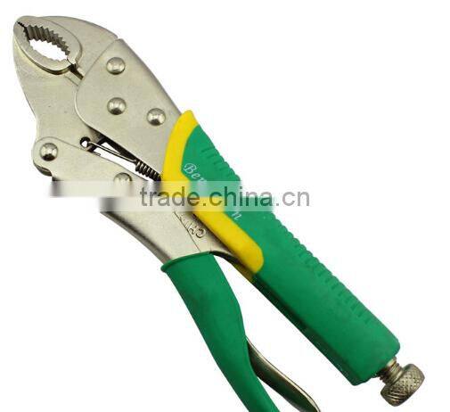 Berrylion 10"/250mm Curved nose Locking Pliers with soft Handle