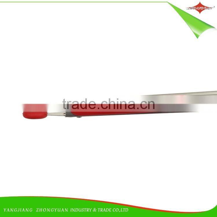 ZY-H3005 14"non stick BBQ cooking and function of serving tongs with slotted heads