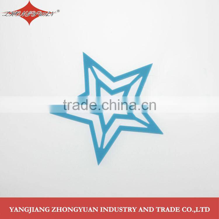 Classic design double stars shaped silicone mat