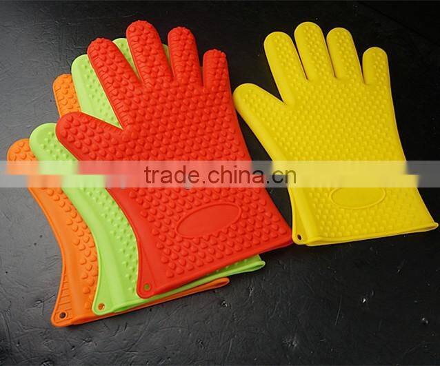 11030 Silicone Heat Resistant Grilling BBQ Gloves for Cooking, Baking, Smoking & Potholder