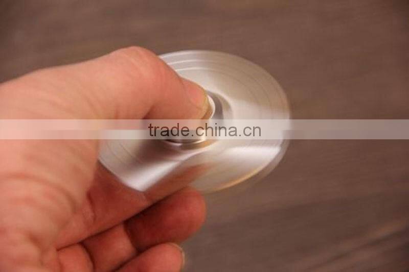 2017 hot Aluminum Hand Spinner Tri Fidget Finger Fingertip Gyro Desk Toy EDC Kids Adult