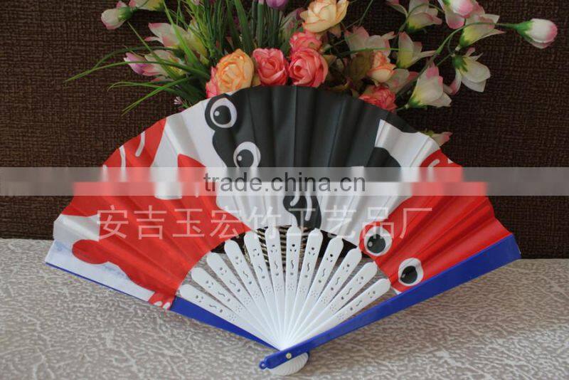 Cheap Plastic Cloth Fan for Advertising Gift