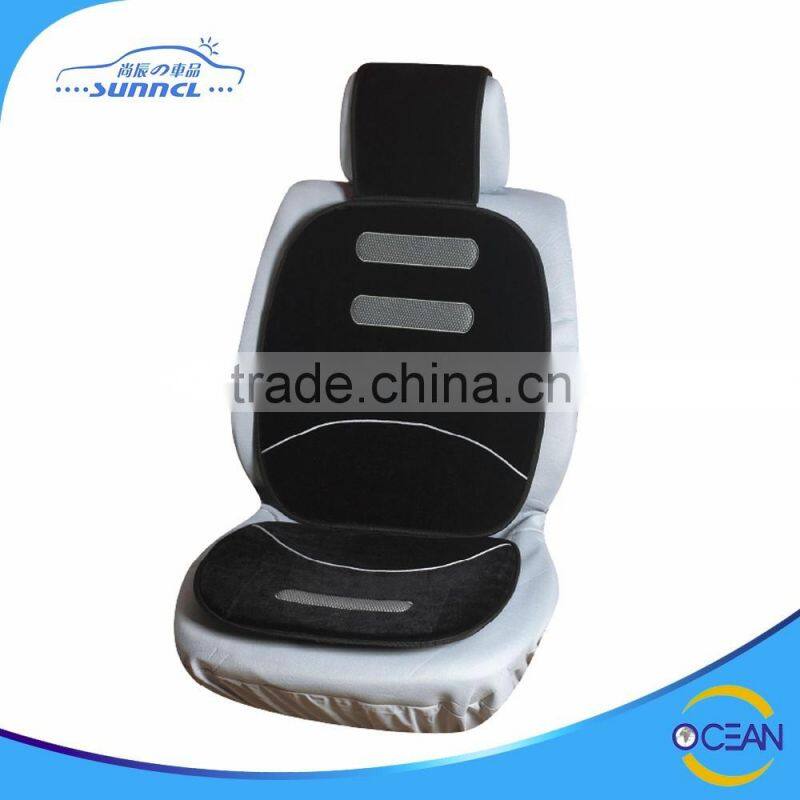 Customized Warm and Soft Micro Fibre Material Fur Car Seat Cushion with Cartoon Embroidery