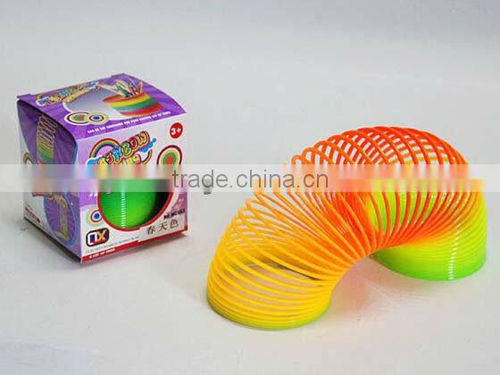 spring toy bouncing with light