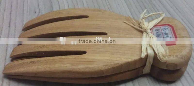 Salad Servers 18*10*3CM Natural Bamboo Salad Hands