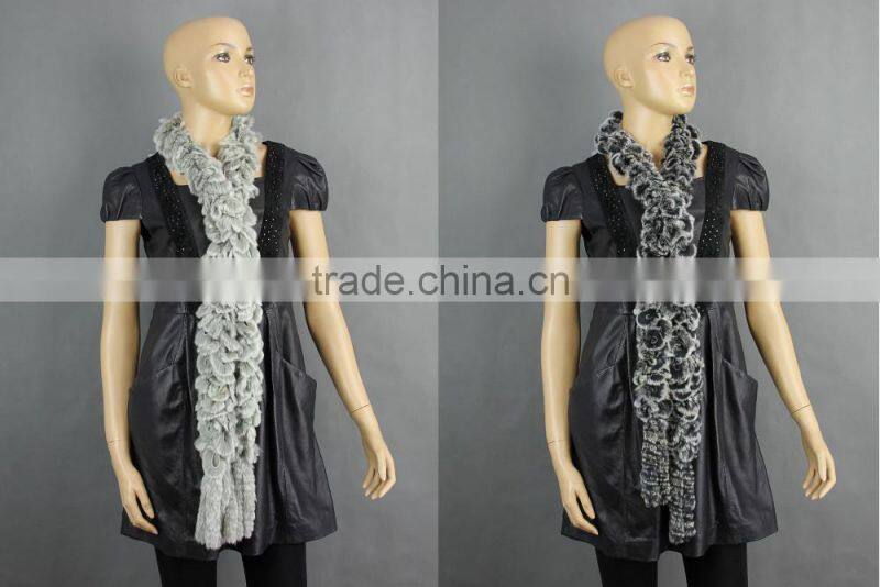 High Quality Knitted Rex-Rabbit Scarf