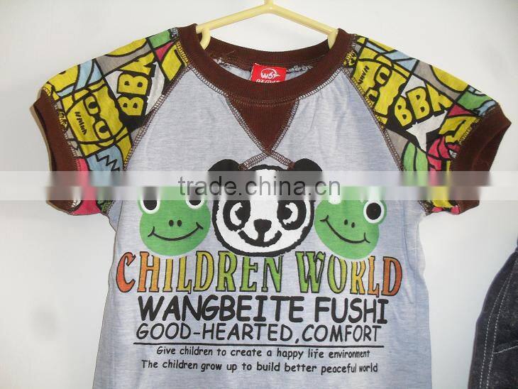 Children's cotton comfortable carton design suits