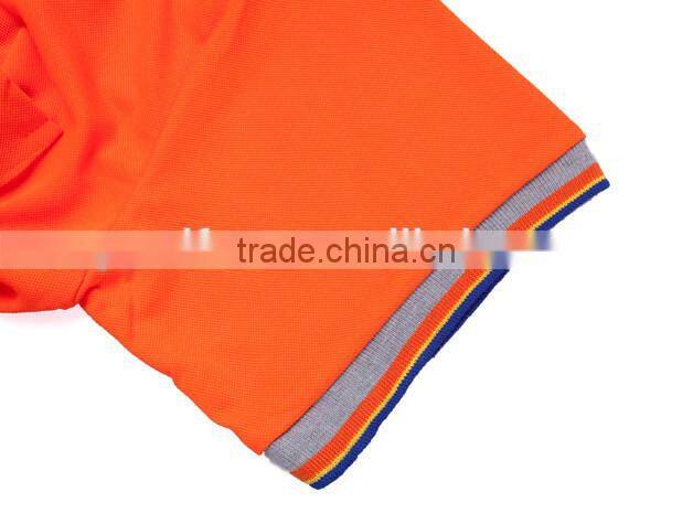 custom dustman orange Hi vis 3M reflective polo shirt