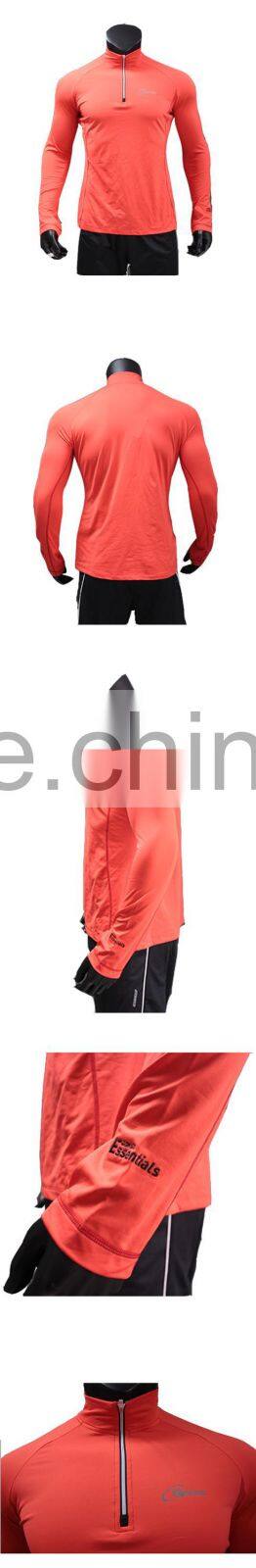 China Manufacturer Outdoor Fitness Wholesale Simple Design Long Sleeve Gym T-Shirt