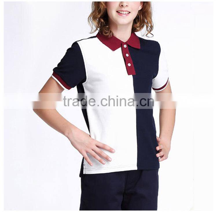 school students' short sleeve T-shirts wear summer colored children's polo shirts and sweat shirts custom