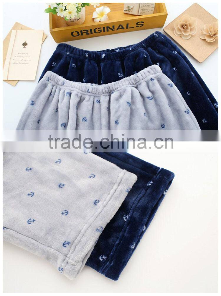 Wholesale Breathable flannel custom design sleepwear mens pajamas