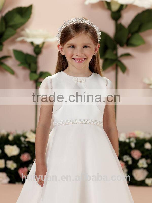 2 pieces cap sleeve baby gown beaded children fairy dresses