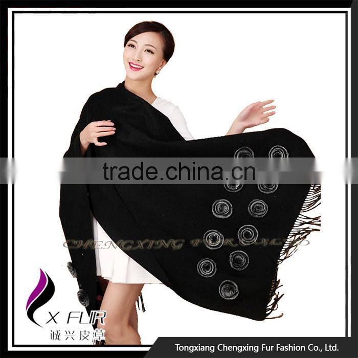 CX-B-P-36A Fashion Wholesale Comfortable Lady Scarf Pashmina Shawl