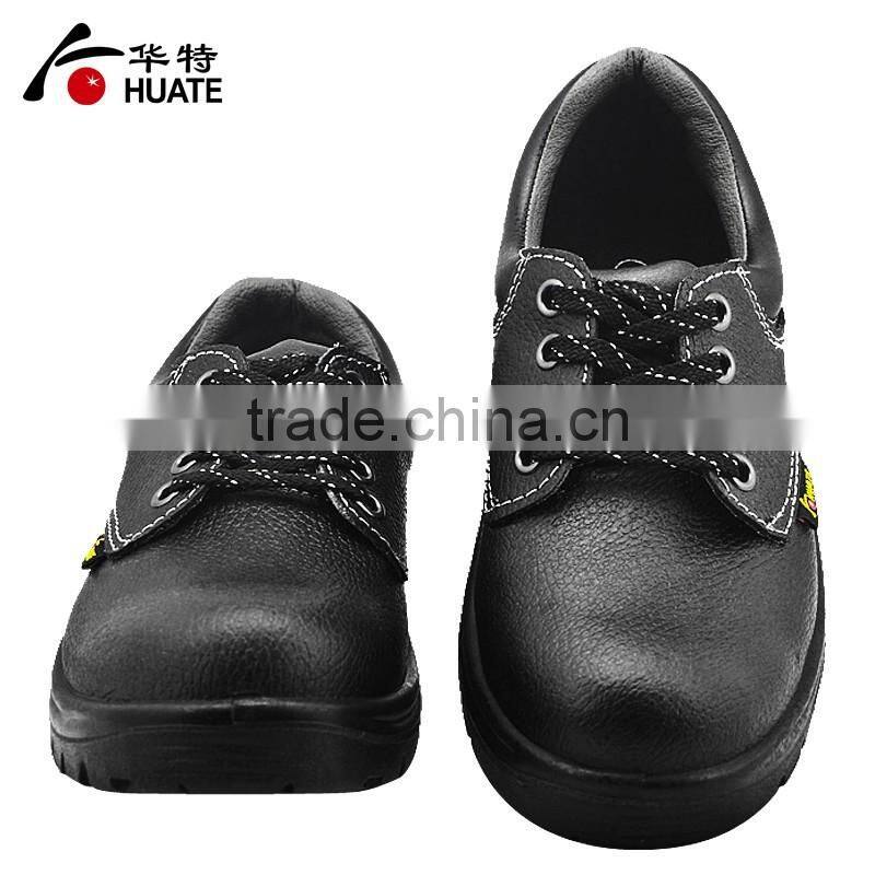 Real leather woodland safety shoes/workplace safety footwear