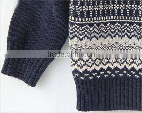 Baby retro styles pullover snowflake design christmas sweater