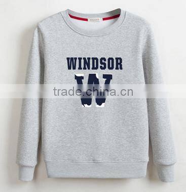 customized design crewneck pullover fleece TC65/35 cheaper hoodies/sweatshirt