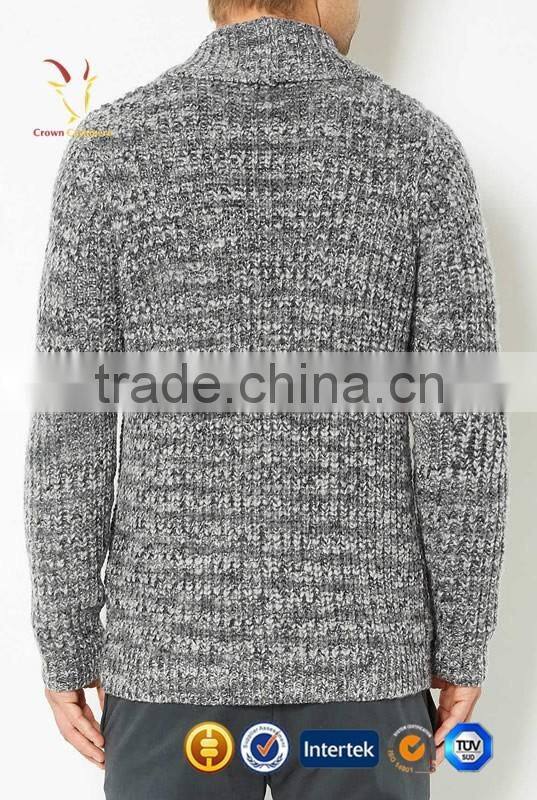 Super Soft Men Cropped Cashmere Cotton Cardigan